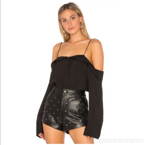 Free People Tops - Free People Walk This Way Black Long Sleev Blouse